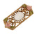 Pearly Eden Rose Enamel Faux Pearl Filigree Brooch by 1928 Jewelry