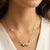 Faux Pearl Pink Porcelain Rose Pendant Necklace by 1928 Jewelry