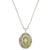 Oval Floral And Crystal Locket Necklace by 1928 Jewelry
