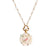 White Garden Porcelain Rose Faux Pearl Necklace by 1928 Jewelry