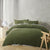 Augusta Olive Quilt Cover Set by Accessorize