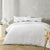 Augusta White Quilt Cover Set by Accessorize