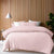 Bamboo Cotton Blush Double Stitch Quilt Cover Set by Accessorize