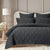 Bamboo Cotton 400TC Charcoal Coverlet Set by Accessorize