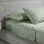 Cotton Flannelette Sage Sheet Set by Accessorize