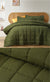 French Linen Olive Comforter Set by Accessorize