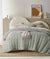 Hugo Sage Cotton Gauze Coverlet Set by Accessorize