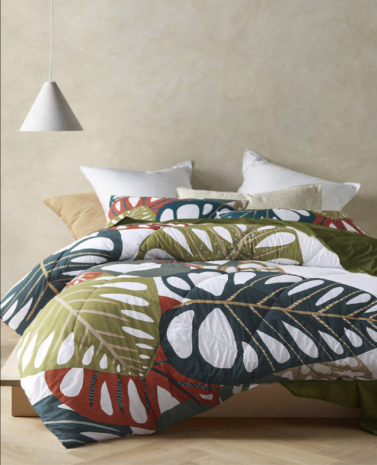 Monstera 3 Piece Comforter Set by Accessorize Cottonbox Pty Ltd