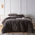 Storm Grey Velvet Bed Linen by Accessorize