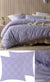 Tipo Lilac Quilt Cover Set by Accessorize