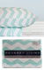 Thermal Flannel Sheets Chevron Ice by Odyssey Living