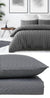 Leona Charcoal Quilt Cover Set by Odyssey Living