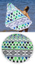 Round Tribal Trail Beach Towel by Odyssey Living