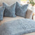 Cosy Rose Duck Egg Grey Throw Blanket by Angads