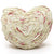 Country Shaggy Heart Ivory Cushion by Angads