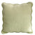 Damask Green Scallop Cushion by Angads