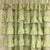 Frilly Green Tap Top Curtain Pair by Angads