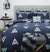 Asta Navy Quilt Cover Set by Apartmento