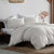 Avena White Quilt Cover Set by Ardor