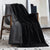 Benz Black Faux Fur Sherpa Throw by Ardor