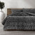 Cole Ash Faux Fur Quilt Cover Set by Ardor