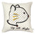 Up All Night Ellen Degneres Cat Cushion by Ardor