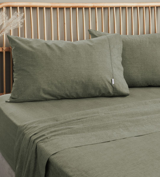 Embre Linen Look Sheet Set by Ardor – Cottonbox Pty Ltd