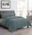 Hana Embossed Velvet Stormy Sea Quilt Cover Set by Ardor