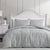 Henderson Silver Quilt Cover Set by Ardor