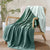 Isla Knitted Green Throw by Ardor