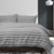 Jax Smoke Faux Fur Quilt Cover Set by Ardor