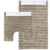 Algodon Lawson Taupe Plush Bath Mats by Ardor