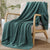 Quinn Knitted Silver Pine Throw by Ardor