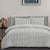 Rowe Grey Seersucker Quilt Cover Set by Ardor