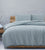 South Coast Embossed Pale Blue Quilt Cover Set by Ardor