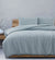 South Coast Embossed Pale Blue Quilt Cover Set by Ardor