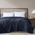 Teddy Fleece Navy Blankets by Ardor