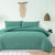 Tuscan Teal Crinkled Quilt Cover Set by Ardor