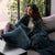 Channel Petrol Cushion And Throw by Bambury