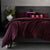 Channel Plum Quilt Cover Set by Bambury