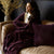 Channel Plum Cushion And Throw by Bambury