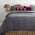 Channel Steel Quilt Cover Set by Bambury