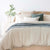 Dorset Waffle Stone Quilt Cover Set by Bambury