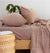 Gingham Clove Flannelette Sheets by Bambury