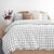 Grid Black Flannelette Quilt Cover And Sheets by Bambury
