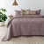 Herringbone Mauve Coverlet by Bambury