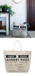 Laundry Rules Bag by Bambury