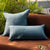 Linen Blue Cushions by Bambury