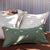 Linen Moss Cushions by Bambury