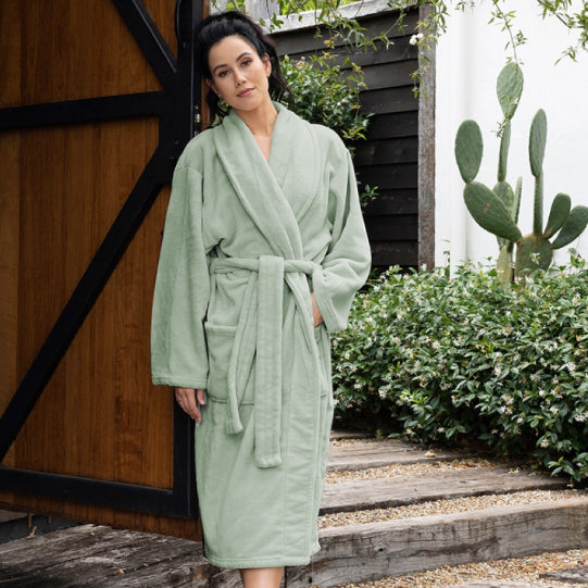 Microplush Sage Robe by Bambury – Cottonbox Pty Ltd